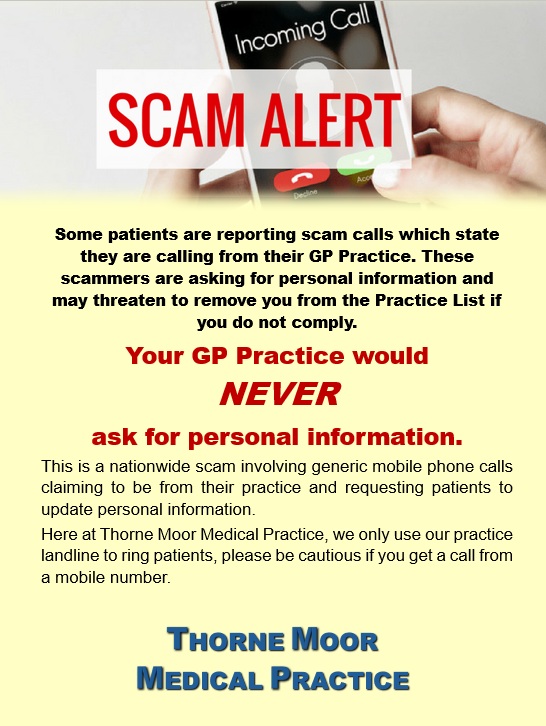 Scam alert information poster