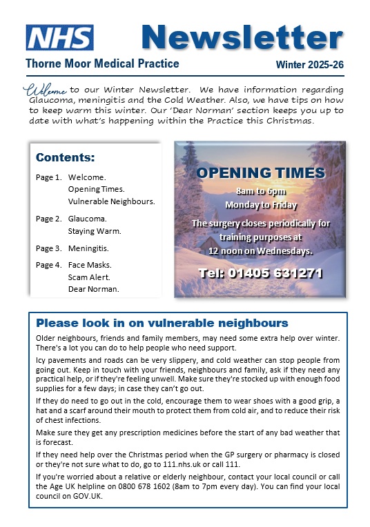 winter newsletter 2025 page 1